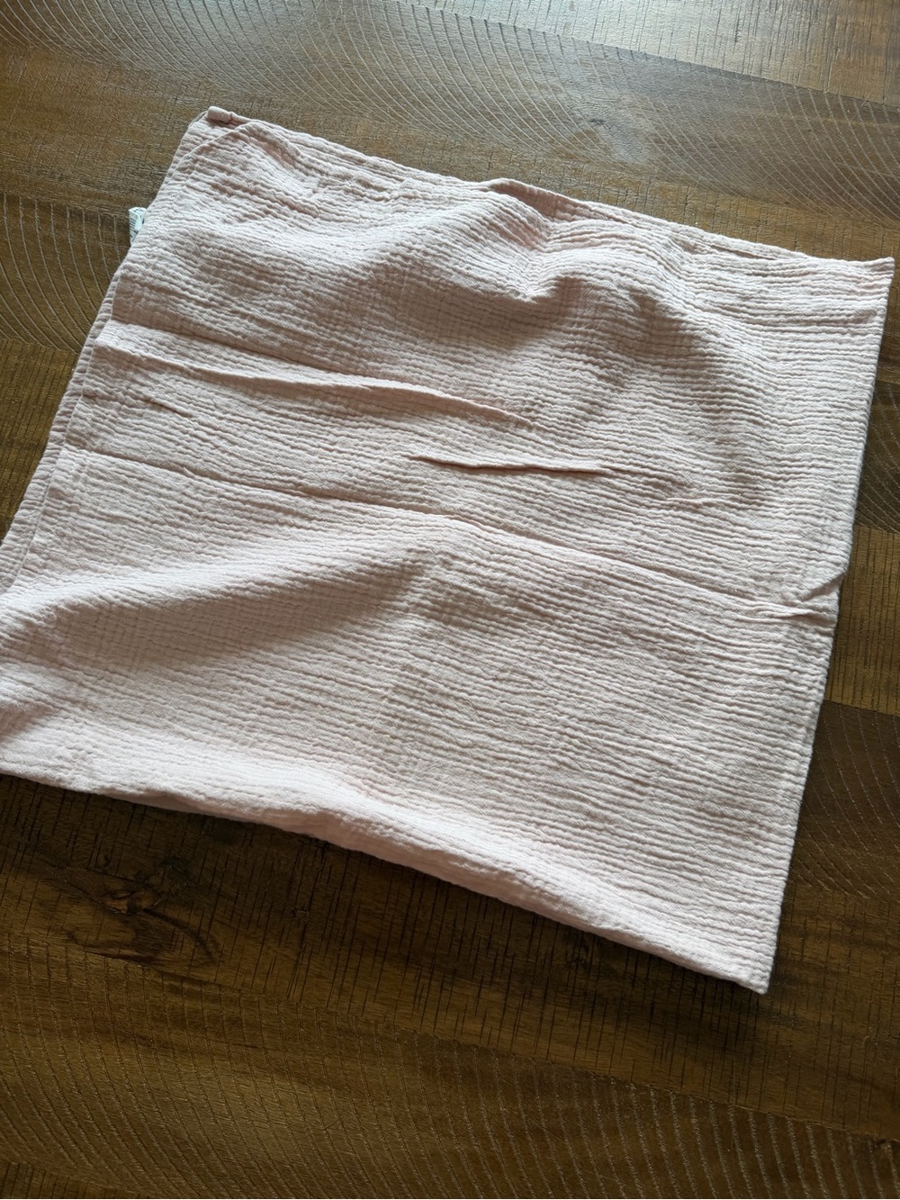 Dusty Pink Muslin Swaddle Blanket Like New